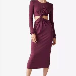 & other stories  Burgundy Long Sleeve Dress